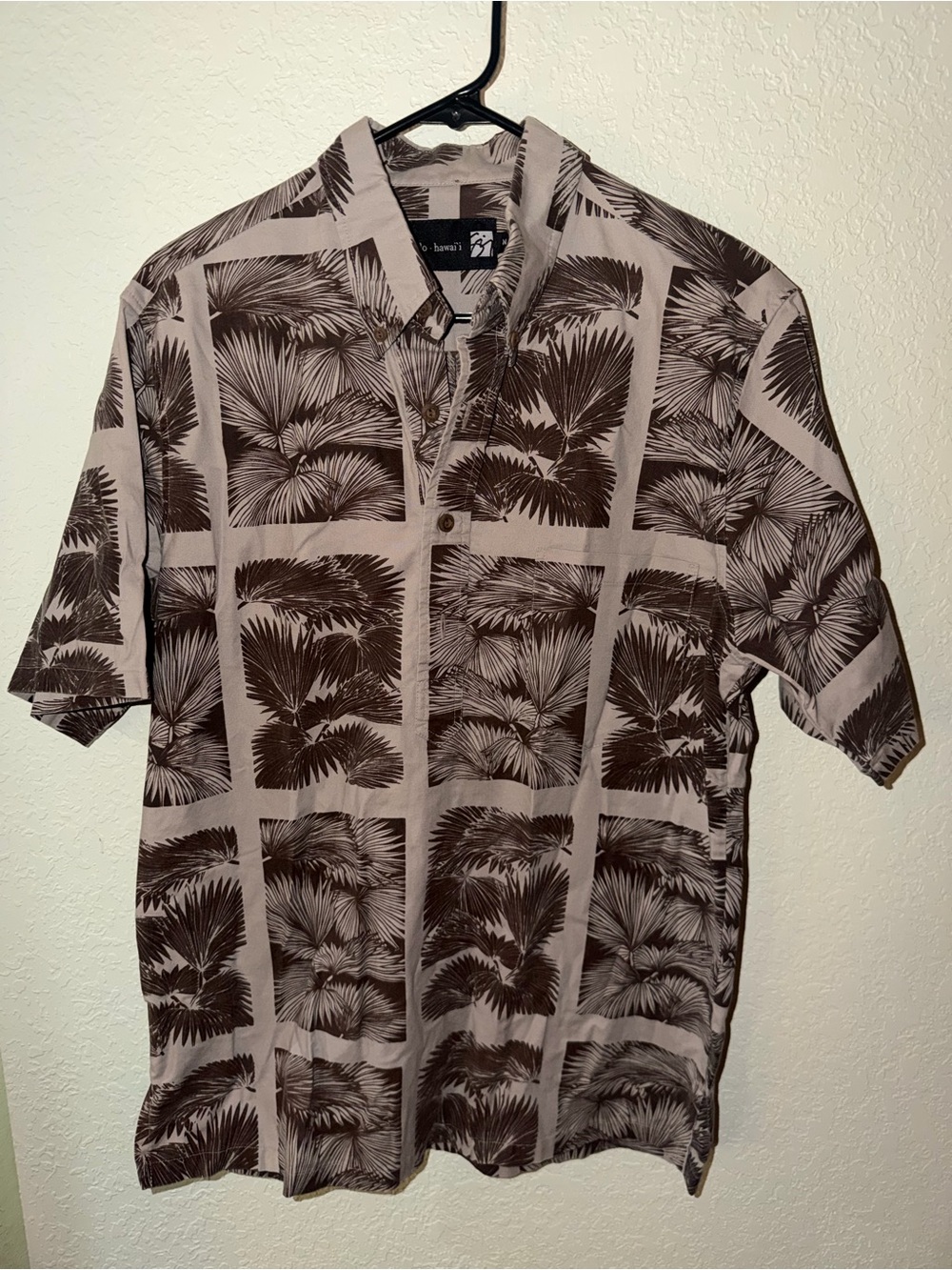 Sig Zane Men's Short-Sleeve Hala Print Polo Shirt - Taupe/Brown